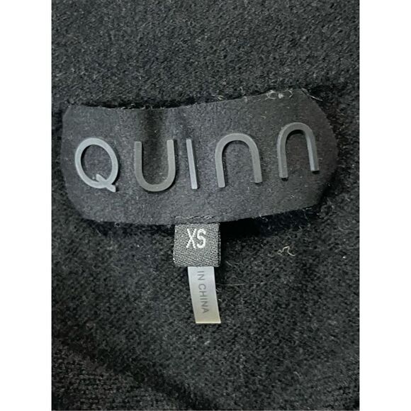 Quinn Vanessa Cashmere Mini Skirt Color Block Grey Black Size XS - Picture 5 of 6